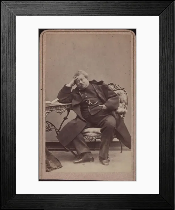Framed Print : The author Alexandre Dumas pere (1802-1870), ca 1868 Framed Print : The author Alexandre Dumas pere (1802-1870), ca 1868
