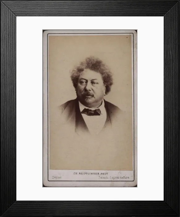 Framed Print : The author Alexandre Dumas pere (1802-1870), c. 1868