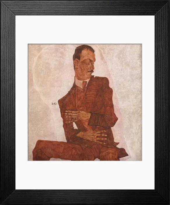 Framed Print : Portrait of Arthur Roessler, 1910. Creator: Schiele, Egon (1890-1918) Framed Print : Portrait of Arthur Roessler, 1910. Creator: Schiele, Egon (1890-1918)