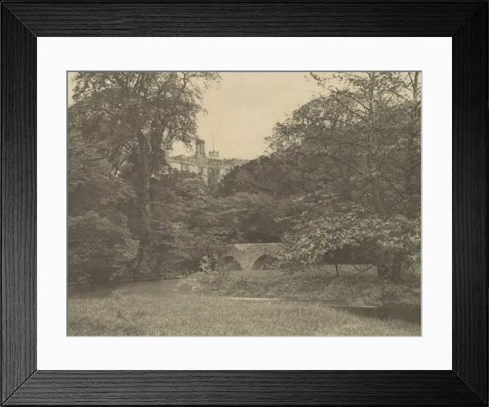 Framed Print : Lady Dorothys Bridge, Haddon Hall, 1888. 1888. Creator: George Bankart Framed Print : Lady Dorothys Bridge, Haddon Hall, 1888. 1888. Creator: George Bankart