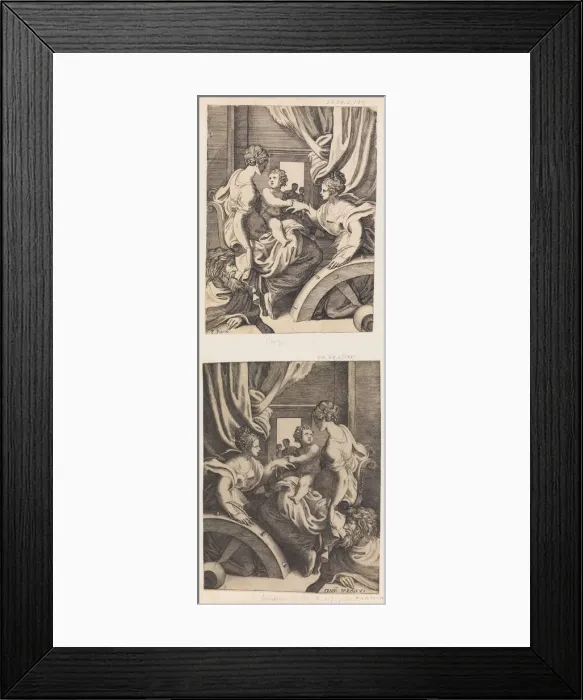 Framed Print : The Mystic Marriage of St. Catherine. Creator: Giulio Bonasone Framed Print : The Mystic Marriage of St. Catherine. Creator: Giulio Bonasone