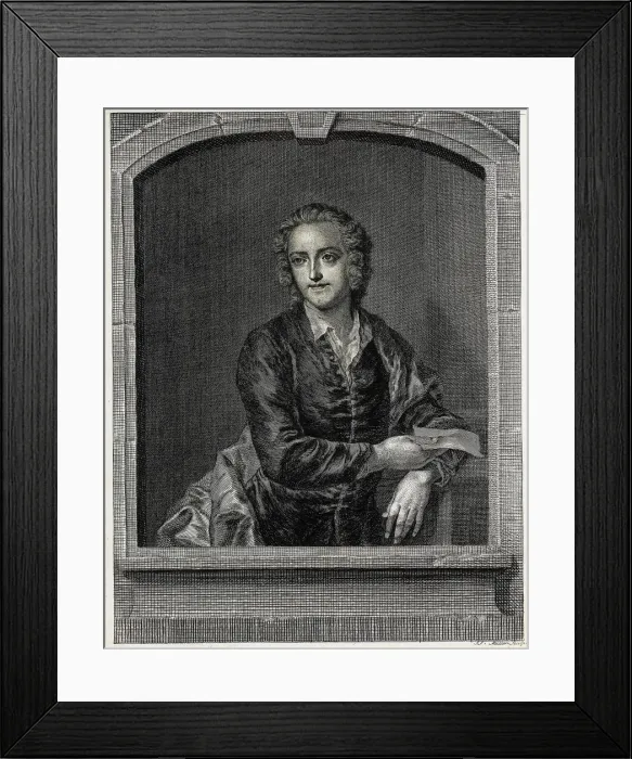 Framed Print : Portrait of the Poet Thomas Gray (1716-1771). Creator: Miller (Müller) Framed Print : Portrait of the Poet Thomas Gray (1716-1771). Creator: Miller (Müller)
