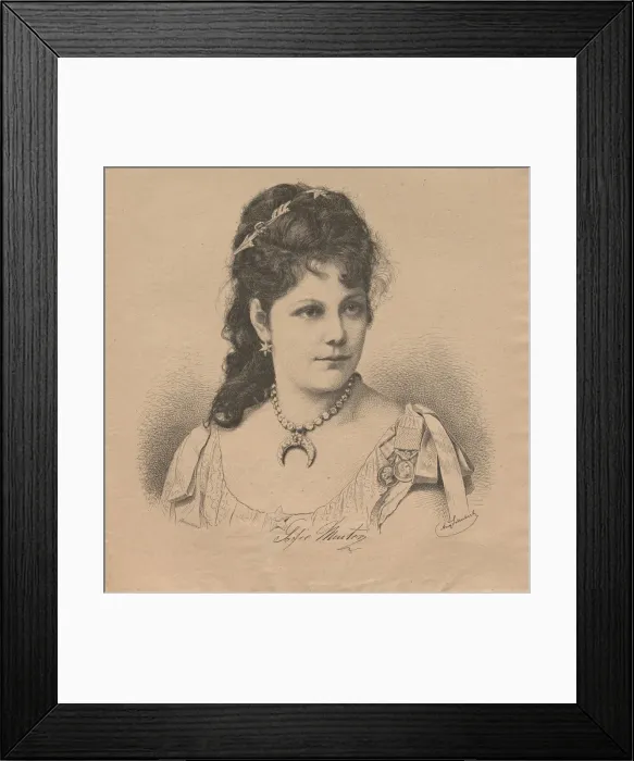 Framed Print : Portrait of pianist and composer Sophie Menter (1846-1918), 1883 Framed Print : Portrait of pianist and composer Sophie Menter (1846-1918), 1883