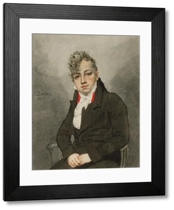 Framed Print : Portrait of Theodore Edward Hook (1788-1841), 1806. Creator: De Wilde, Samuel (1785-1841) Framed Print : Portrait of Theodore Edward Hook (1788-1841), 1806. Creator: De Wilde, Samuel (1785-1841)