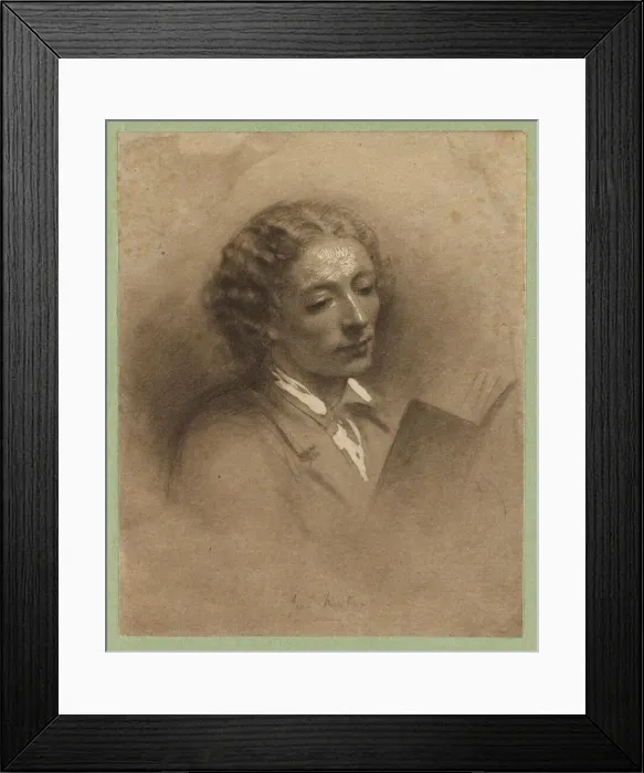 Framed Print : Portrait of the Poet John Keats (1795-1821). Creator: Newton, Ann Mary (1832-1866) Framed Print : Portrait of the Poet John Keats (1795-1821). Creator: Newton, Ann Mary (1832-1866)