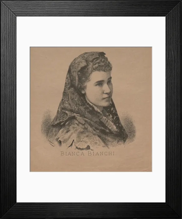 Framed Print : Portrait of the Opera singer Bianca Bianchi (1855-1947), 1879 Framed Print : Portrait of the Opera singer Bianca Bianchi (1855-1947), 1879