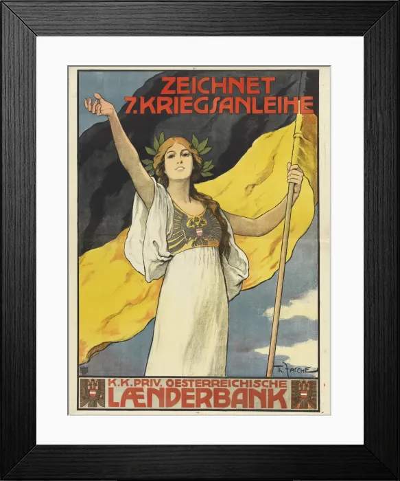 Framed Print : Subscribe to the 7th War Loan, 1917. Creator: Zasche, Theodor (1862-1922) Framed Print : Subscribe to the 7th War Loan, 1917. Creator: Zasche, Theodor (1862-1922)