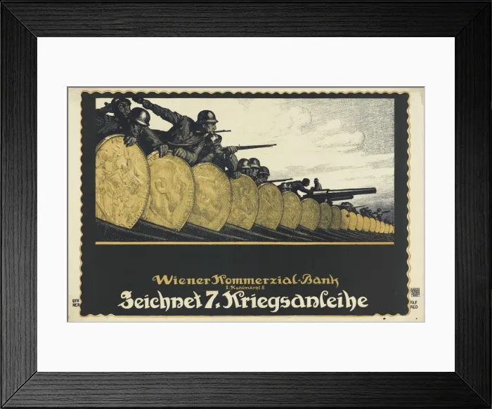 Framed Print : Subscribe to the 7th War Loan, 1917. Creator: Offner, Alfred (1879-1937) Framed Print : Subscribe to the 7th War Loan, 1917. Creator: Offner, Alfred (1879-1937)