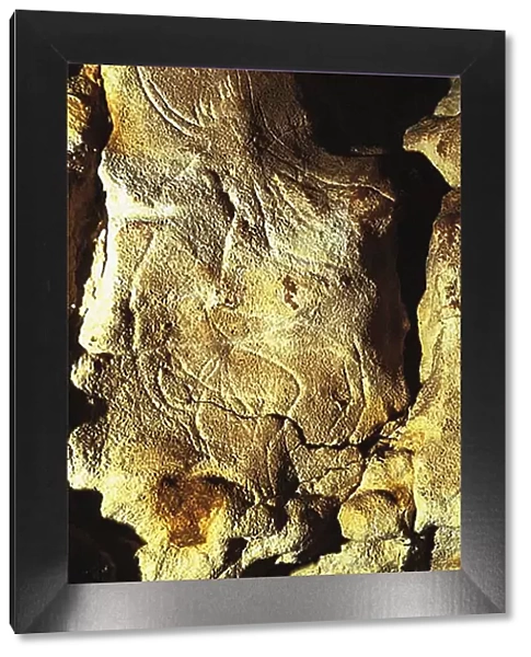Der Sorcerer of Le Gabillou, ca 17, 200 BP. Creator: Art of the Upper Paleolithic