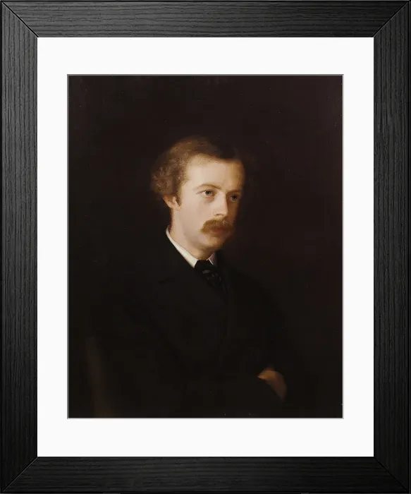 Framed Print : Portrait of the poet Arthur Symons (1865-1945), 1898. Creator: La Tour, Mathilde de Framed Print : Portrait of the poet Arthur Symons (1865-1945), 1898. Creator: La Tour, Mathilde de