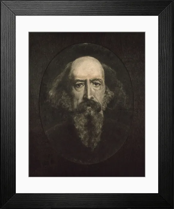 Framed Print : Portrait of Alfred, Lord Tennyson (1809-1892). Creator: Millais, John Everett (1829-1896)