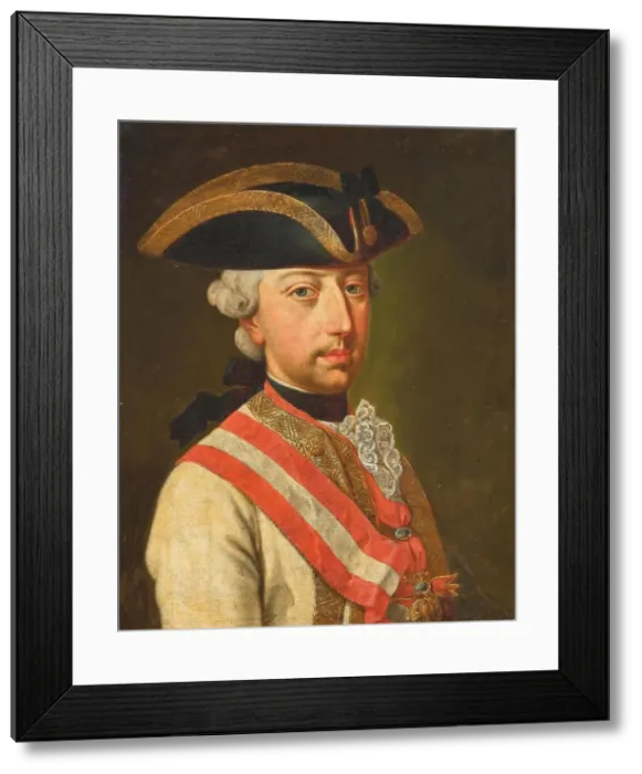 Framed Print : Portrait of Emperor Joseph II (1741-1790), c. 1780. Creator: Anonymous Framed Print : Portrait of Emperor Joseph II (1741-1790), c. 1780. Creator: Anonymous
