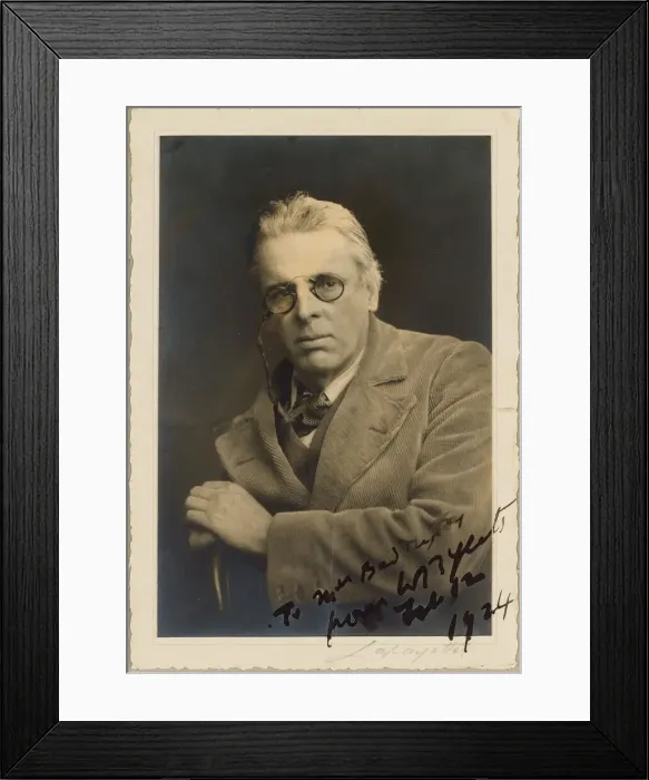 Framed Print : Portrait of the poet William Butler Yeats (1865-1939). Creator: Lafayette Framed Print : Portrait of the poet William Butler Yeats (1865-1939). Creator: Lafayette