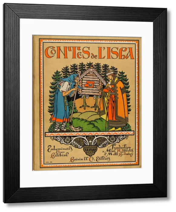 Framed Print : Cover of Contes de l Isba, 1931. Creator: Bilibin Framed Print : Cover of Contes de l Isba, 1931. Creator: Bilibin