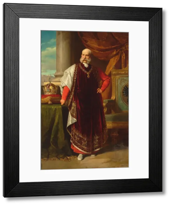 Framed Print : Portrait of Franz Joseph I of Austria as Grand Master of the Golden Fleece, 1891 Framed Print : Portrait of Franz Joseph I of Austria as Grand Master of the Golden Fleece, 1891
