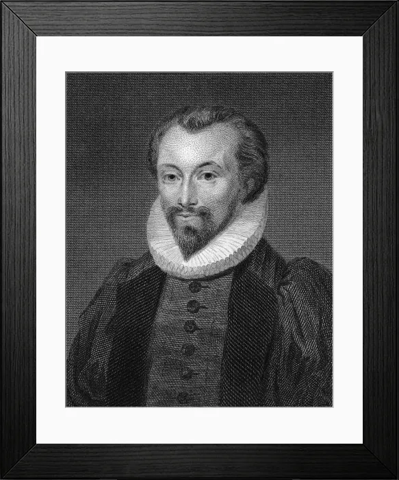 Framed Print : Portrait of the poet John Donne (1572-1631). Creator: Clint, George (1770-1854) Framed Print : Portrait of the poet John Donne (1572-1631). Creator: Clint, George (1770-1854)