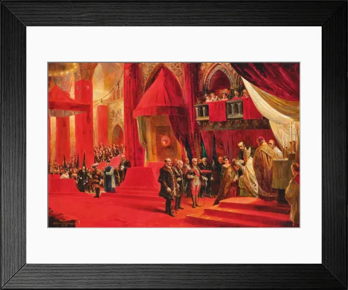 Framed Print : The Coronation of Emperor Charles I of Austria as King Charles IV of Hungary... 1917 Framed Print : The Coronation of Emperor Charles I of Austria as King Charles IV of Hungary... 1917