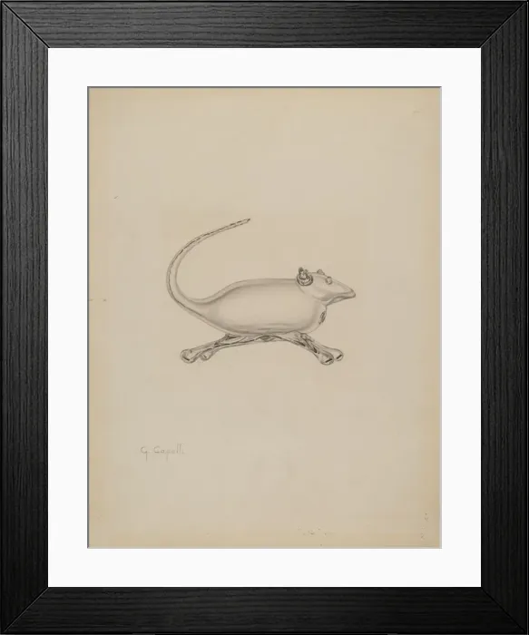 Framed Print : Mouse, c. 1937. Creator: Giacinto Capelli Framed Print : Mouse, c. 1937. Creator: Giacinto Capelli