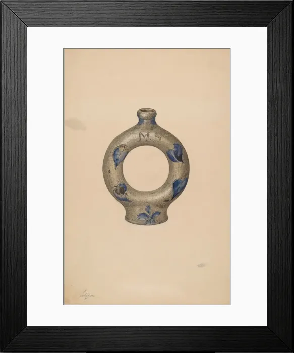 Framed Print : Ring Bottle, c. 1940. Creator: Giacinto Capelli Framed Print : Ring Bottle, c. 1940. Creator: Giacinto Capelli