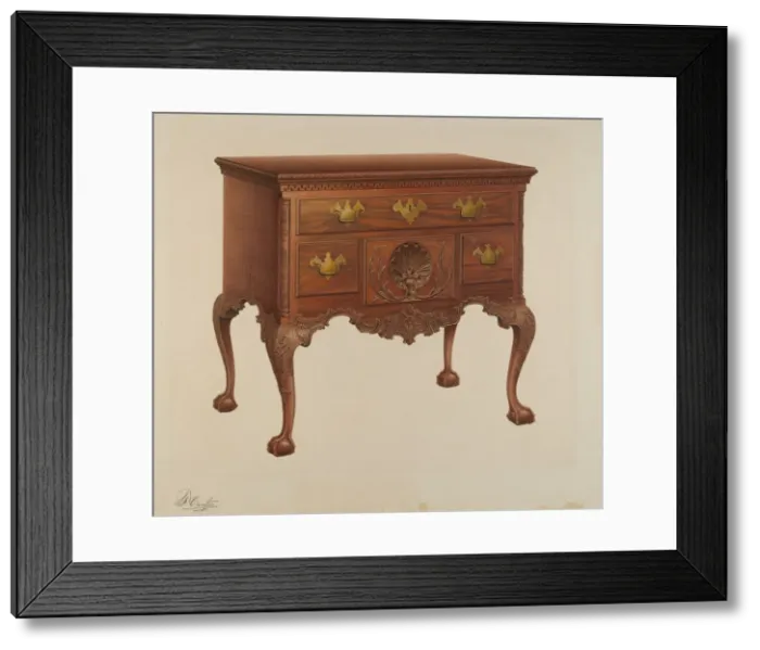 Framed Print : Lowboy, 1940. Creator: Ferdinand Cartier Framed Print : Lowboy, 1940. Creator: Ferdinand Cartier
