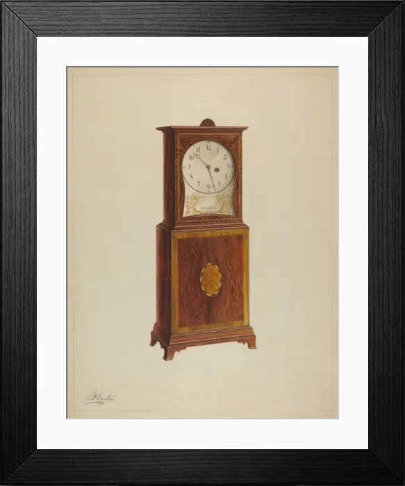 Framed Print : Shelf Clock, c. 1938. Creator: Ferdinand Cartier