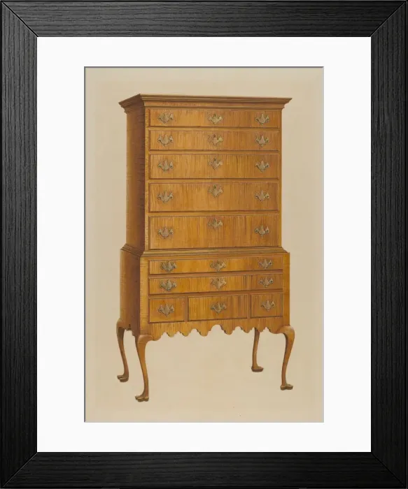 Framed Print : Highboy, c. 1938. Creator: Ferdinand Cartier Framed Print : Highboy, c. 1938. Creator: Ferdinand Cartier