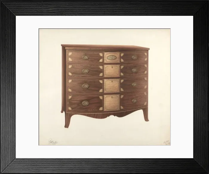 Framed Print : Chest of Drawers, c. 1939. Creator: Ferdinand Cartier Framed Print : Chest of Drawers, c. 1939. Creator: Ferdinand Cartier