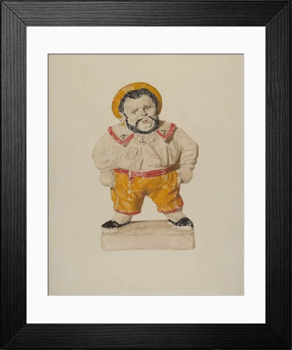 Framed Print : Figure of a Sailor, c. 1940. Creator: Lucille Chabot Framed Print : Figure of a Sailor, c. 1940. Creator: Lucille Chabot