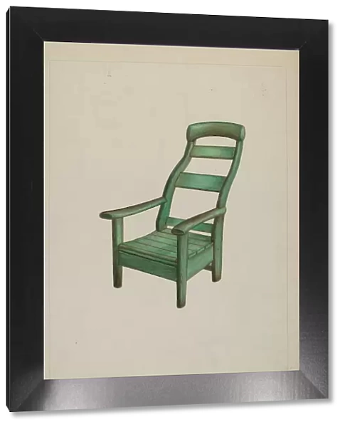 Wooden Chair, c. 1938. Creator: Clyde L. Cheney