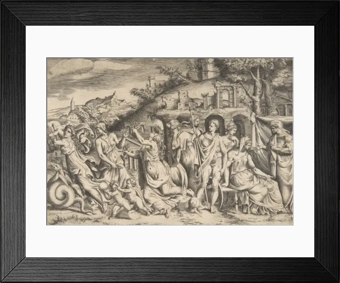 Framed Print : The story of Jason and Medea at the left she carries off her son, in the middle she is Framed Print : The story of Jason and Medea at the left she carries off her son, in the middle she is