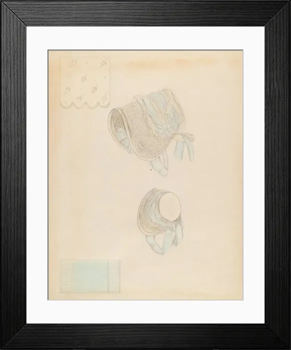 Framed Print : Bonnet, 1935 / 1942. Creator: Margaret Concha Framed Print : Bonnet, 1935 / 1942. Creator: Margaret Concha
