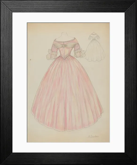 Framed Print : Dress, c. 1936. Creator: Margaret Concha Framed Print : Dress, c. 1936. Creator: Margaret Concha