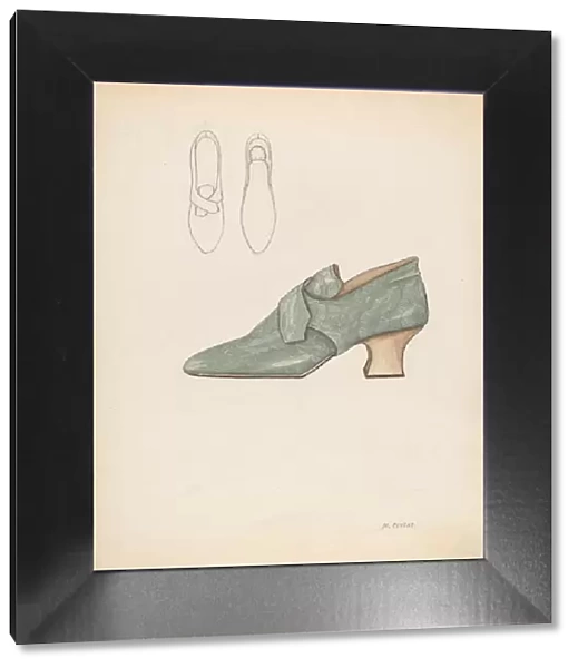 Womans Shoe, c. 1936. Creator: Margaret Concha