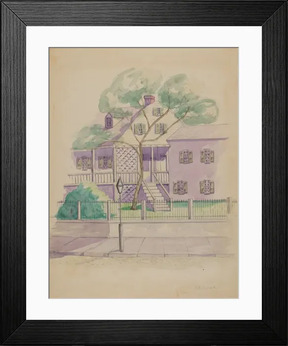 Framed Print : Old Dutch Farmhouse, c. 1936. Creator: Gladys Cook Framed Print : Old Dutch Farmhouse, c. 1936. Creator: Gladys Cook