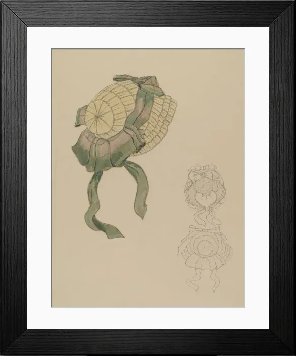 Framed Print : Bonnet, 1935 / 1942. Creator: Gladys Cook Framed Print : Bonnet, 1935 / 1942. Creator: Gladys Cook