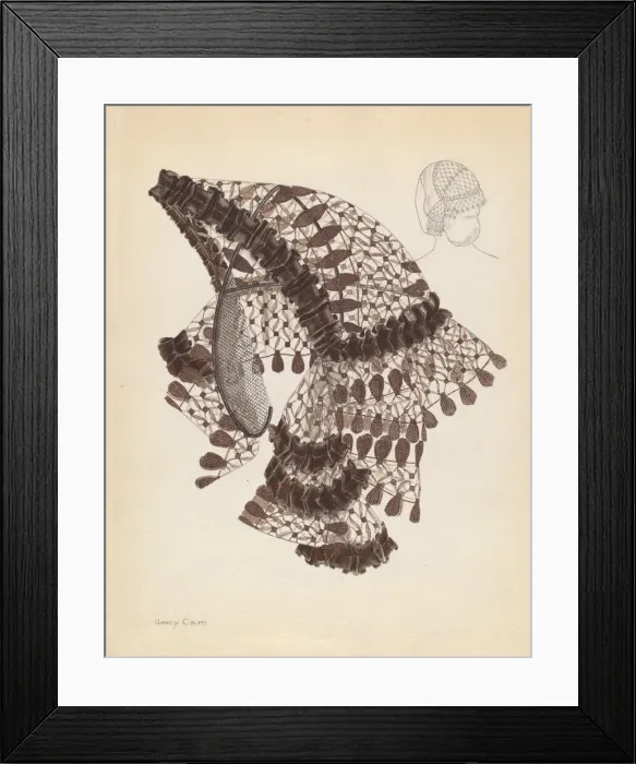 Framed Print : Headdress, c. 1937. Creator: Nancy Crimi Framed Print : Headdress, c. 1937. Creator: Nancy Crimi
