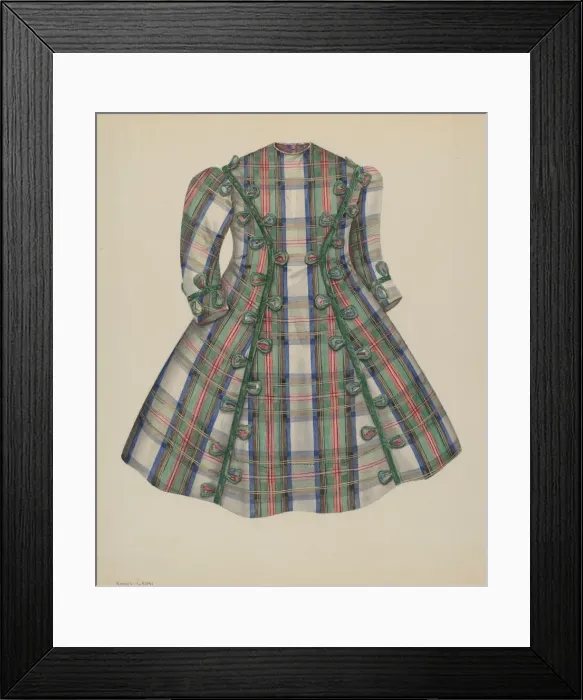 Framed Print : Childs Dress, 1935 / 1942. Creator: Nancy Crimi Framed Print : Childs Dress, 1935 / 1942. Creator: Nancy Crimi
