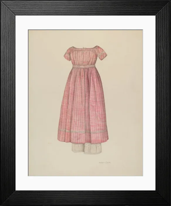 Framed Print : Girls Dress with Pantaloons, c. 1941. Creator: Nancy Crimi Framed Print : Girls Dress with Pantaloons, c. 1941. Creator: Nancy Crimi