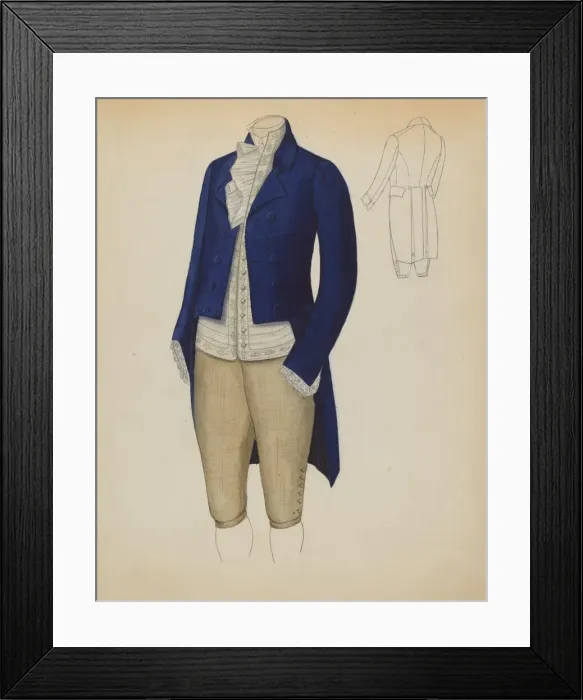 Framed Print : Mans Suit, c. 1936. Creator: Nancy Crimi Framed Print : Mans Suit, c. 1936. Creator: Nancy Crimi