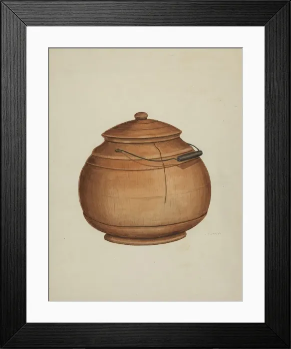 Framed Print : Sugar Container, c. 1937. Creator: Al Curry Framed Print : Sugar Container, c. 1937. Creator: Al Curry