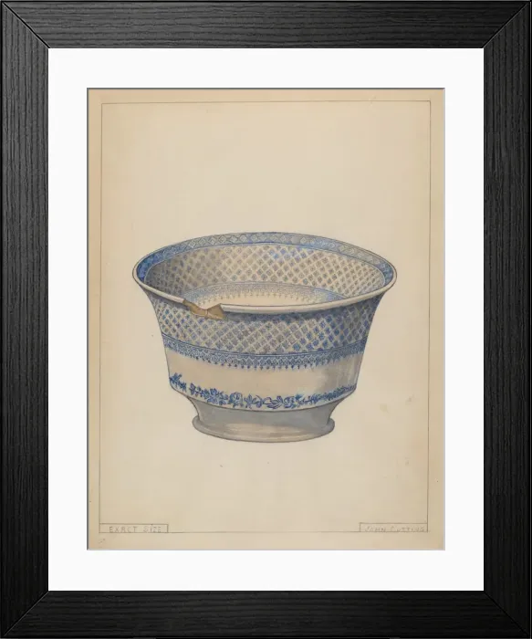 Framed Print : Bowl, probably 1936. Creator: John Cutting Framed Print : Bowl, probably 1936. Creator: John Cutting