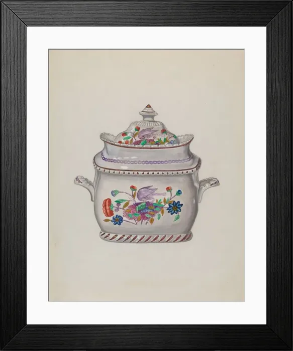 Framed Print : Sugar Bowl, c. 1936. Creator: John Cutting Framed Print : Sugar Bowl, c. 1936. Creator: John Cutting