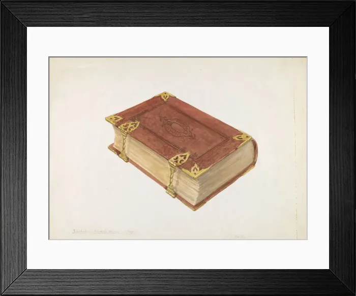 Framed Print : Dutch Bible, 1935 / 1942. Creator: Davids De Vault Framed Print : Dutch Bible, 1935 / 1942. Creator: Davids De Vault