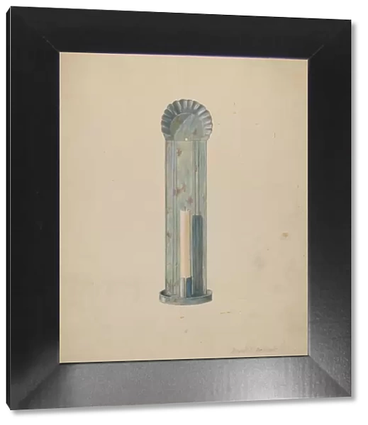 Tole Candlebrum, c. 1940. Creator: Davids De Vault