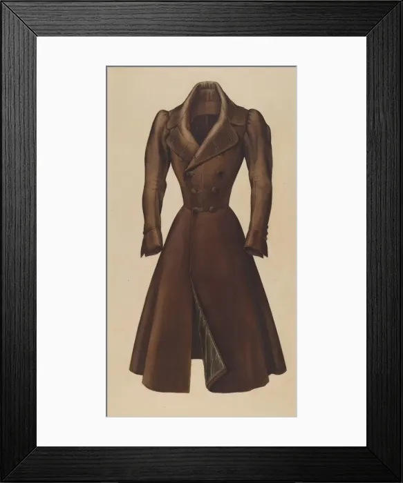 Framed Print : Mans Topcoat, 1935 / 1942. Creator: Henry De Wolfe Framed Print : Mans Topcoat, 1935 / 1942. Creator: Henry De Wolfe