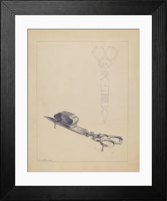 Framed Print : Snuffer, 1935 / 1942. Creator: Hester Duany Framed Print : Snuffer, 1935 / 1942. Creator: Hester Duany
