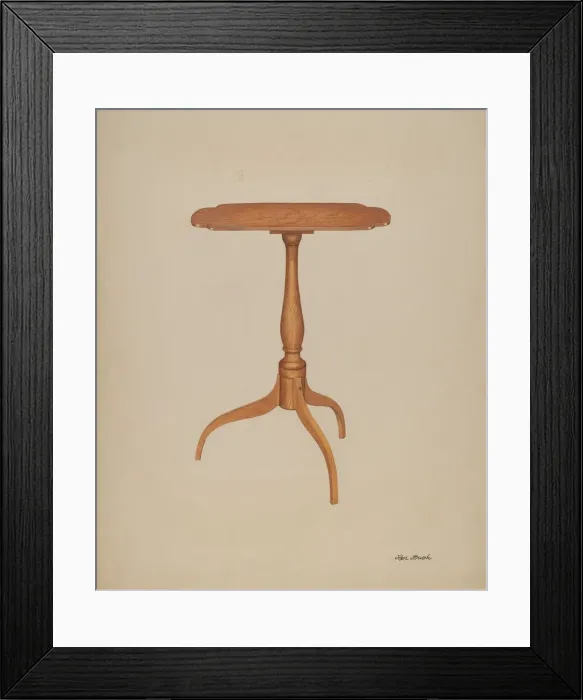 Framed Print : Candle Stand, c. 1938. Creator: Rex F Bush Framed Print : Candle Stand, c. 1938. Creator: Rex F Bush