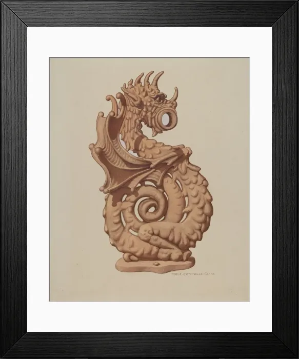 Framed Print : Fence, c. 1941. Creator: Rose Campbell-Gerke Framed Print : Fence, c. 1941. Creator: Rose Campbell-Gerke