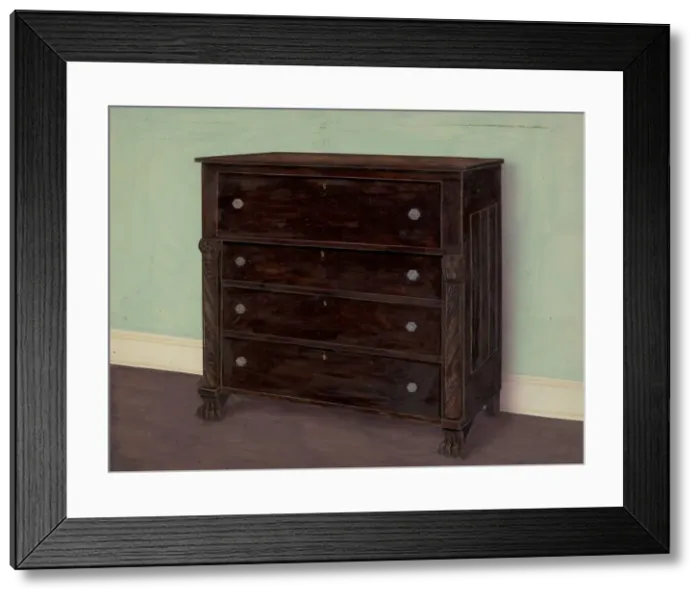 Framed Print : Bureau, c. 1936. Creator: Rex F Bush Framed Print : Bureau, c. 1936. Creator: Rex F Bush