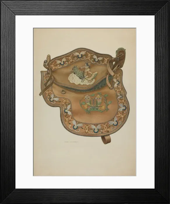 Framed Print : Saddle, 1935 / 1942. Creator: Rose Campbell-Gerke Framed Print : Saddle, 1935 / 1942. Creator: Rose Campbell-Gerke